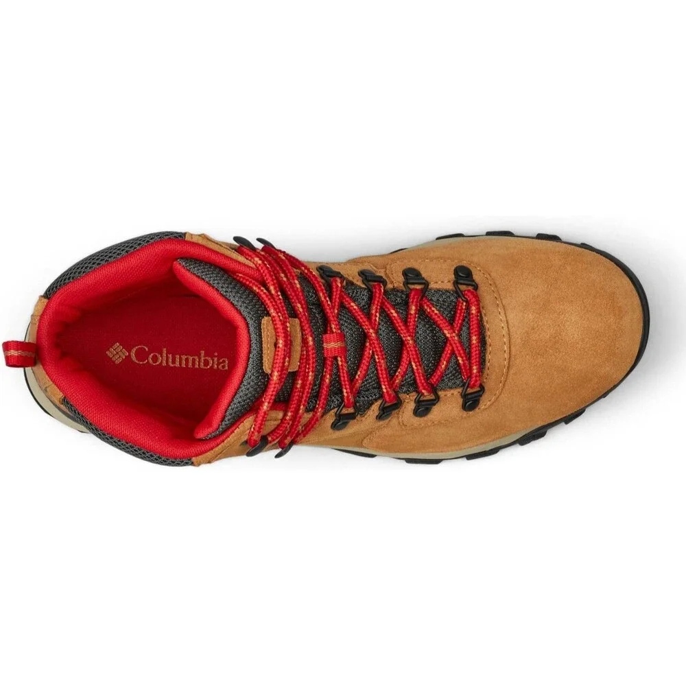 Columbia Newton Ridge Plus II Suede WP Hiking Boots – Elk/Mountain Red (Size 15)